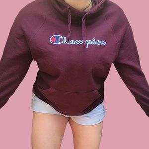 SOLD ELSEWHERE - Maroon Champion Drawstring Hoodie